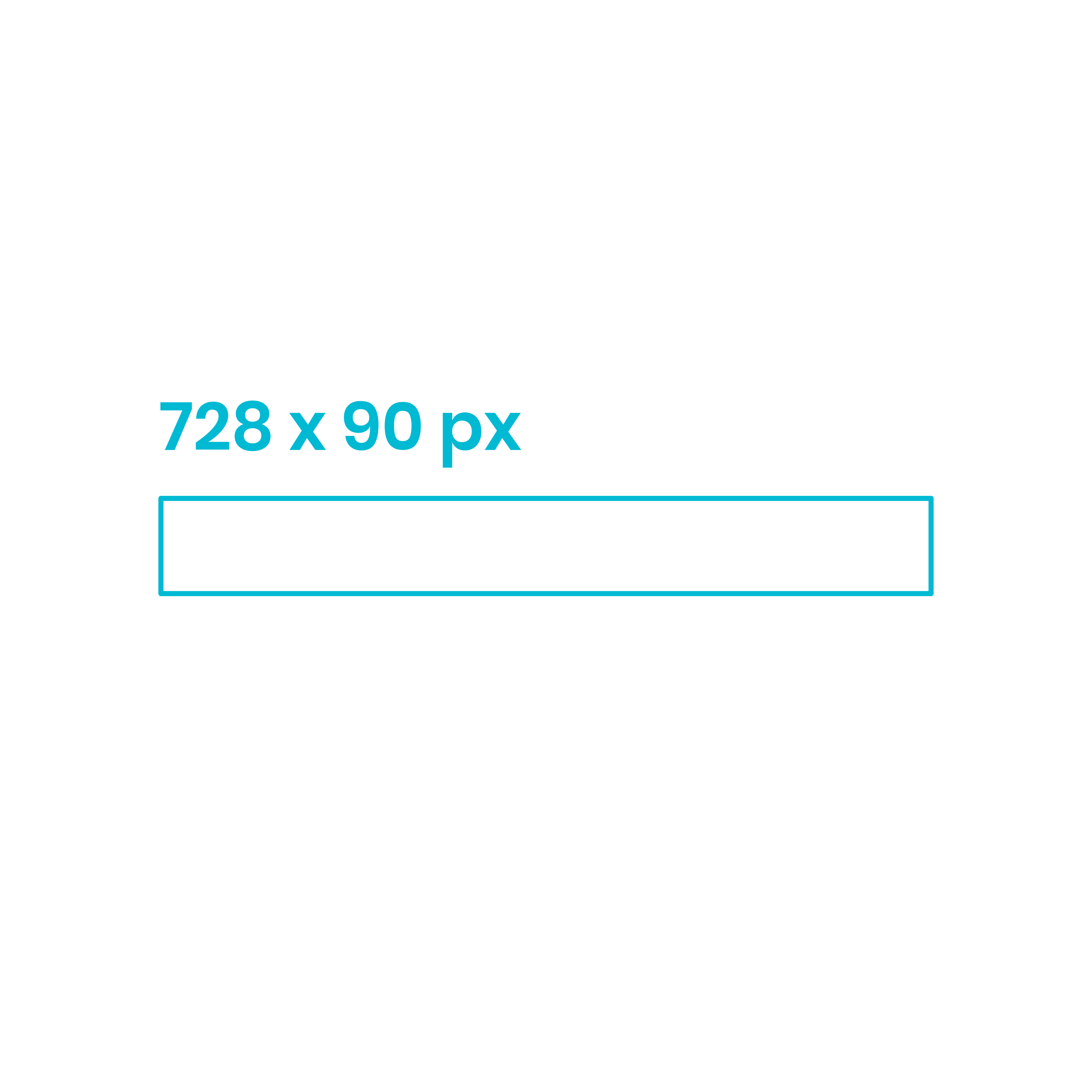 Digital Online Advertising Leaderboard Ad 728X90 Line Tracing Svg Vector Free Vectors